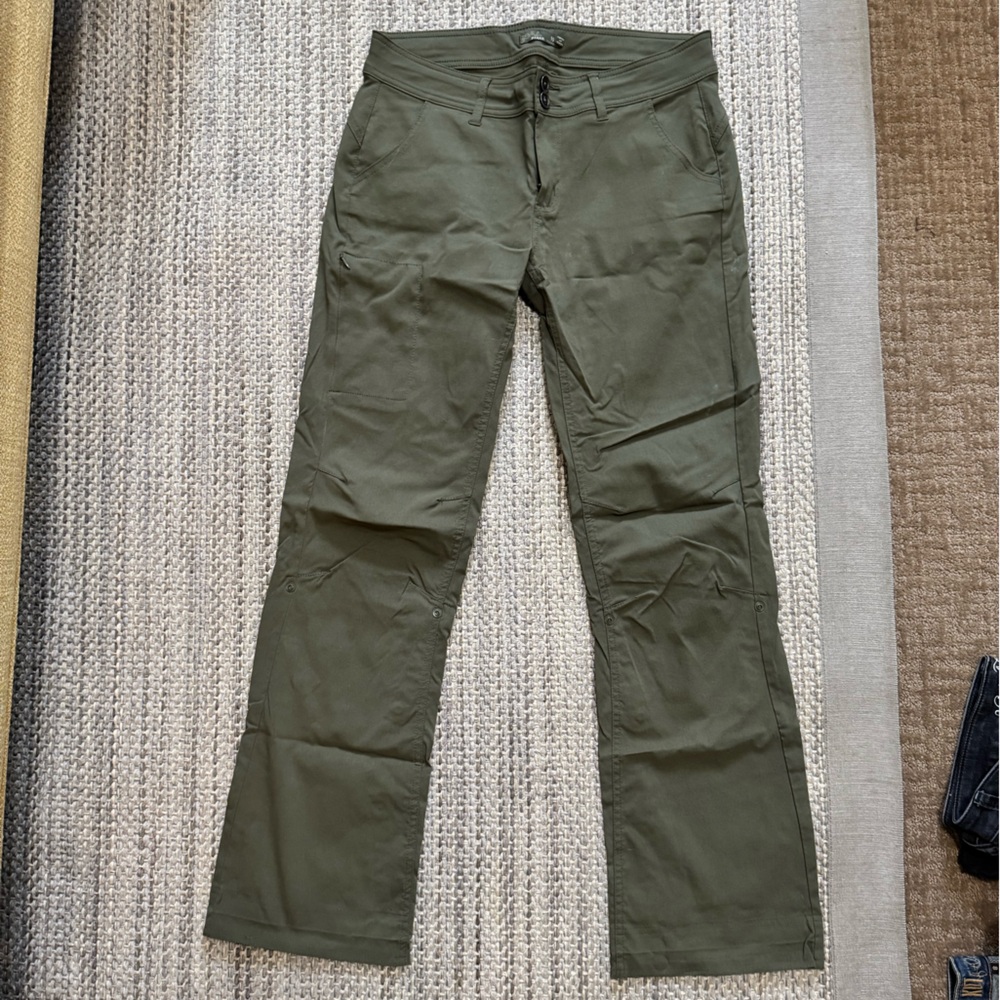 Prana Olive Green Women's Halle Straight Leg Pants
